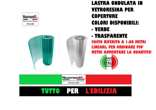 Lastra vetroresina copertura - lastra,